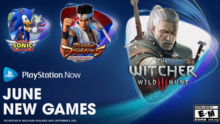 PlayStation Now 2021 年 6 月游戏包括《巫师 3》、《VR 斗士 5 终极对决》和 3 款《索尼克》游戏